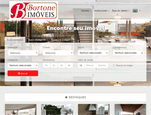 Tablet Screenshot of bortoneimoveis.com.br